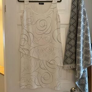 Miik Medium white/grey summer dress